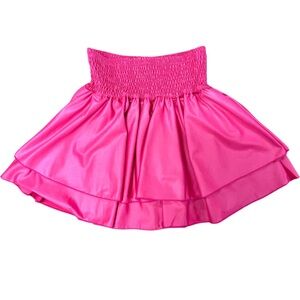 FBZ Fuchsia Pleather Skirt